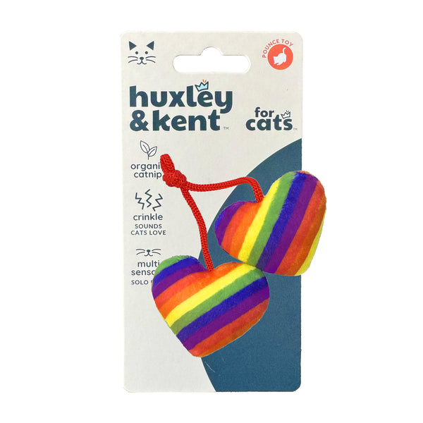 Rainbow Heart Strings Cat Toy - Huxley & Kent