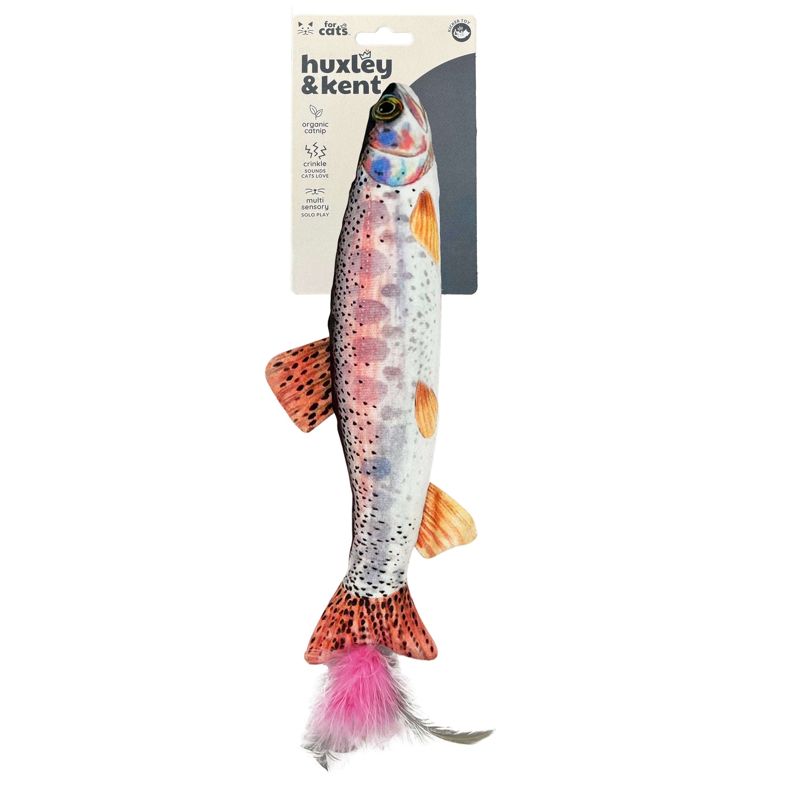Rainbow Trout Kicker Cat Toy Huxley & Kent