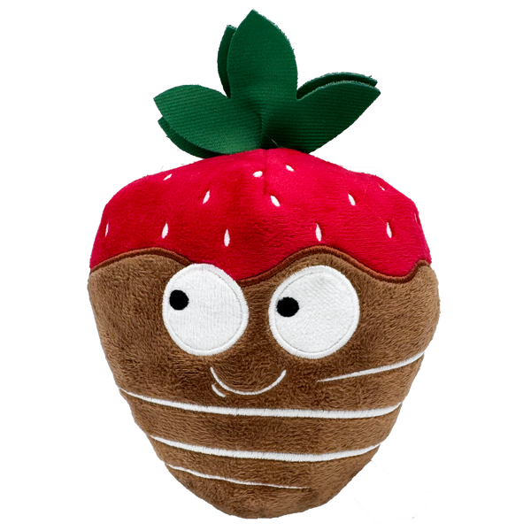 Chocolate Strawberry - Plush Dog Toy - Huxley & Kent