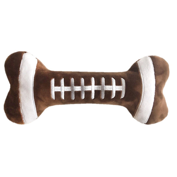 Football Bone Plush Dog Toy Huxley Kent
