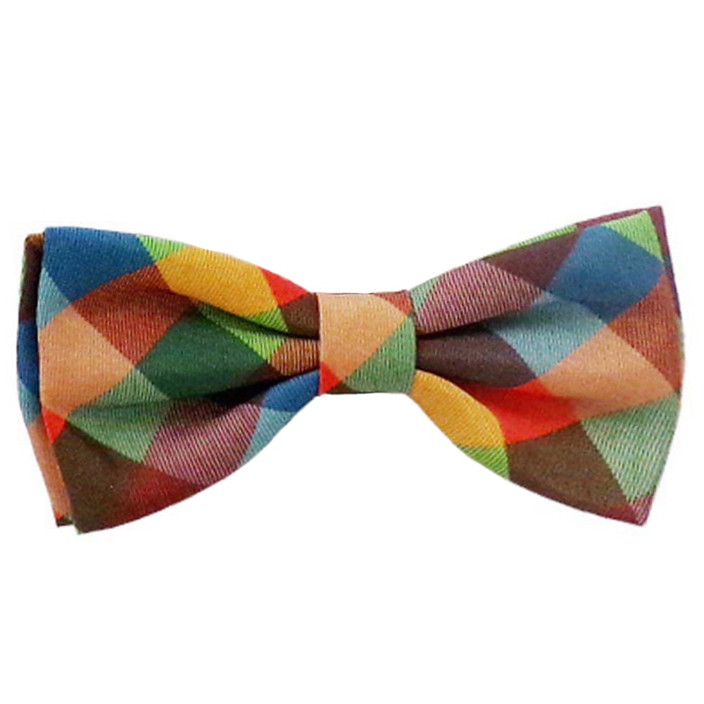 Huxley & Kent Bow Tie in Leaves & Nuts Small