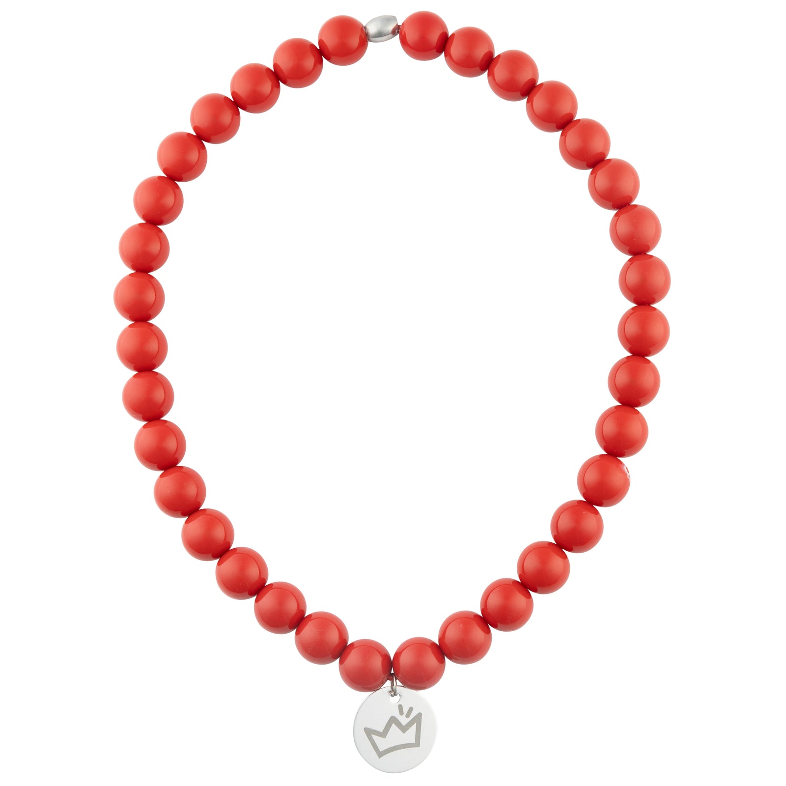 Ruby Red Beaded Necklace Huxley & Kent