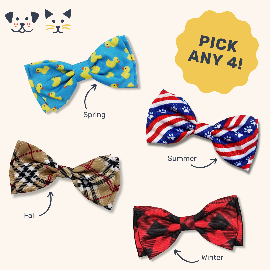 Build Your Own Bow Tie 4-Pack (FREE SHIPPING)