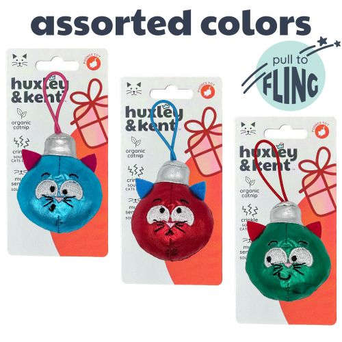 Ornament (Asstd. Colors) Flinger Cat Toy Huxley & Kent