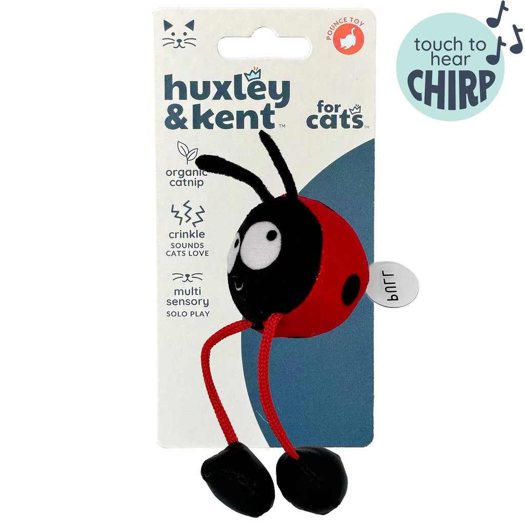 Ladybug Chirpy Cat Toy - Huxley & Kent
