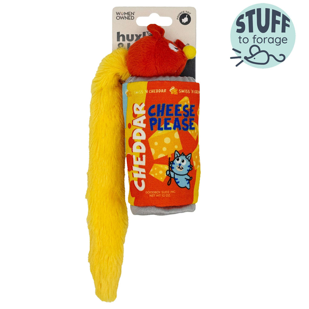 Cheddar Cheese Please Stuffer Cat Toy - Huxley & Kent