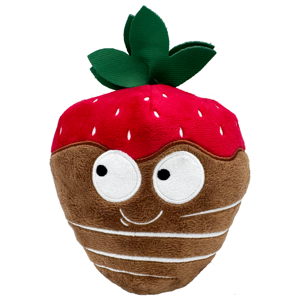 Chocolate Strawberry - Plush Dog Toy - Huxley & Kent