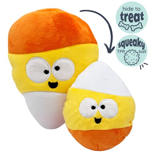 Kookie Korn Pop 'n Fetch Dog Toy
