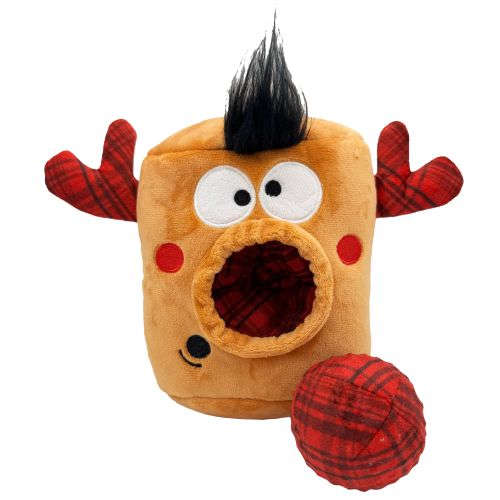 Nosy Reindeer Pop 'n Fetch Dog Toy Huxley & Kent