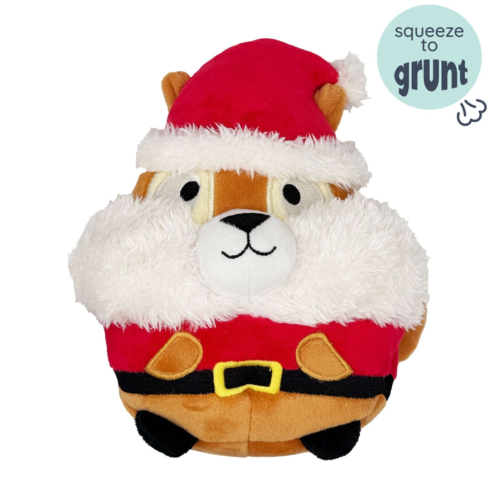 Pudgies Santa Squirrel Dog Toy Huxley & Kent