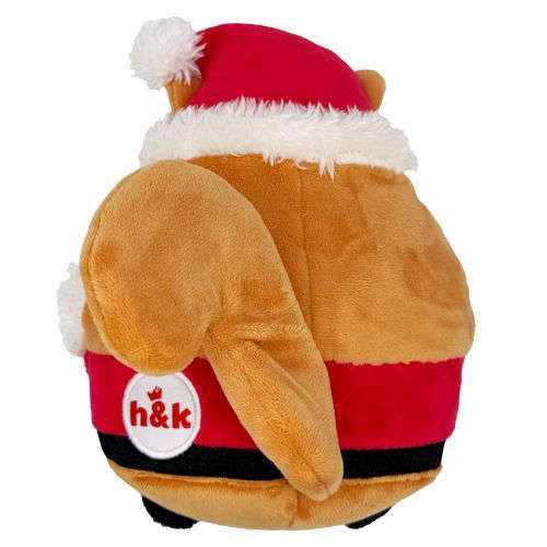 Pudgies Santa Squirrel Dog Toy Huxley & Kent