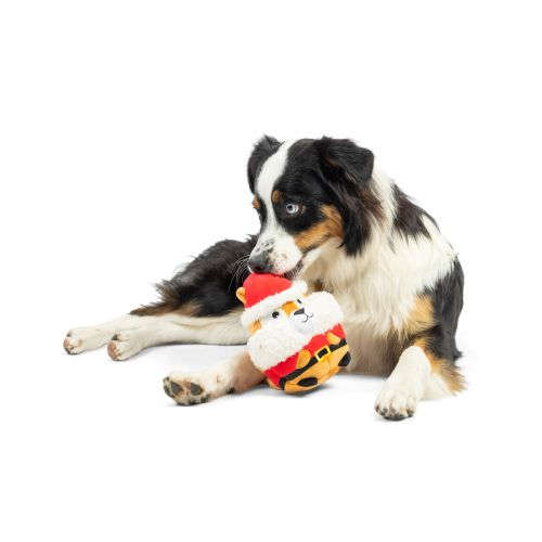 Pudgies Santa Squirrel Dog Toy Huxley & Kent