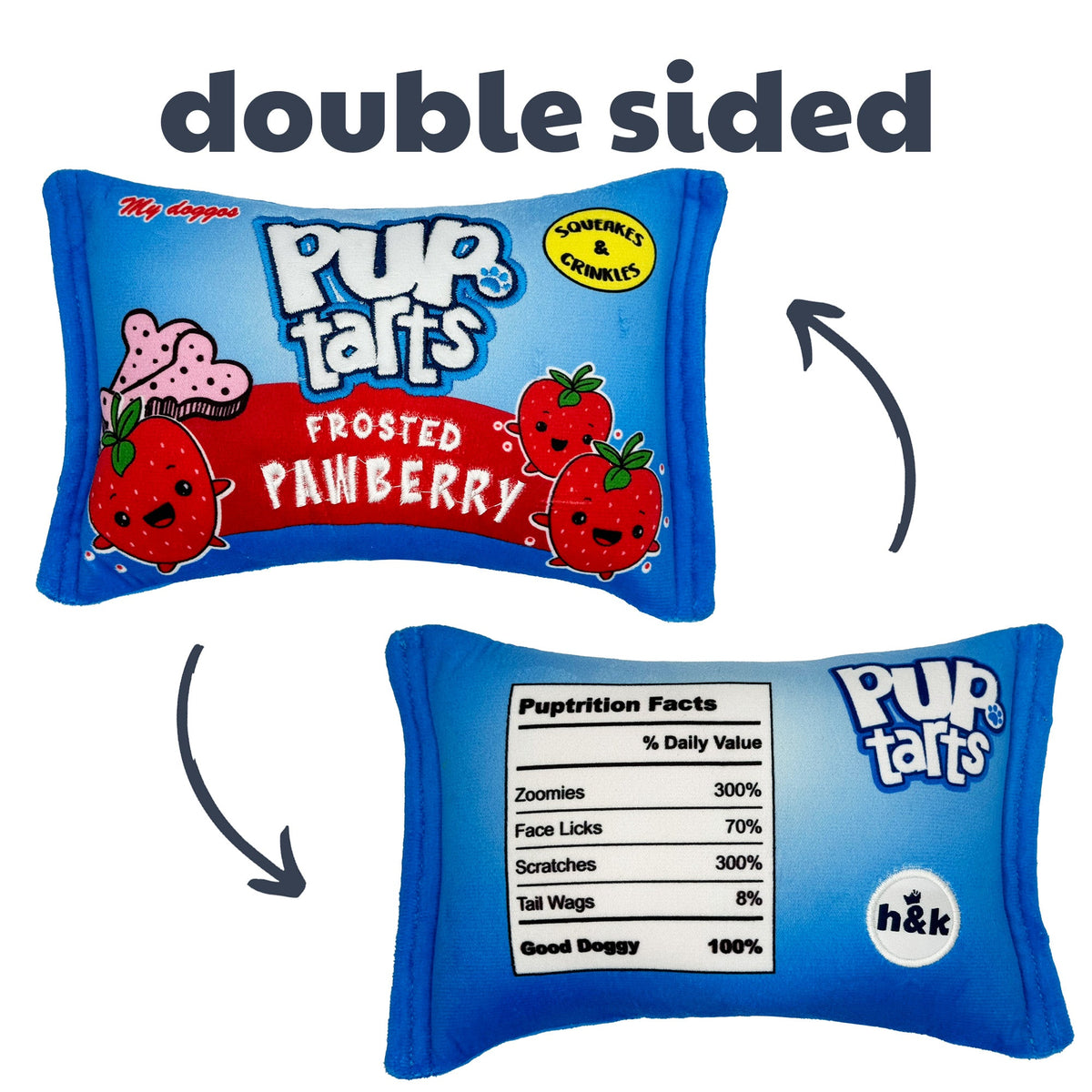 Pup-Tarts Frosted Pawberry (Double Sided)