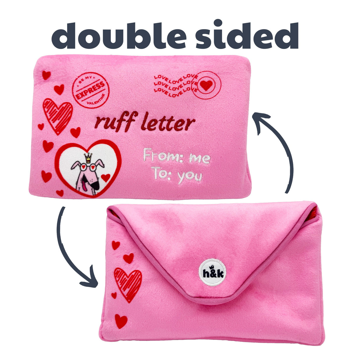 Seek 'n Treat Ruff Letter Dog Toy (Double-Sided)