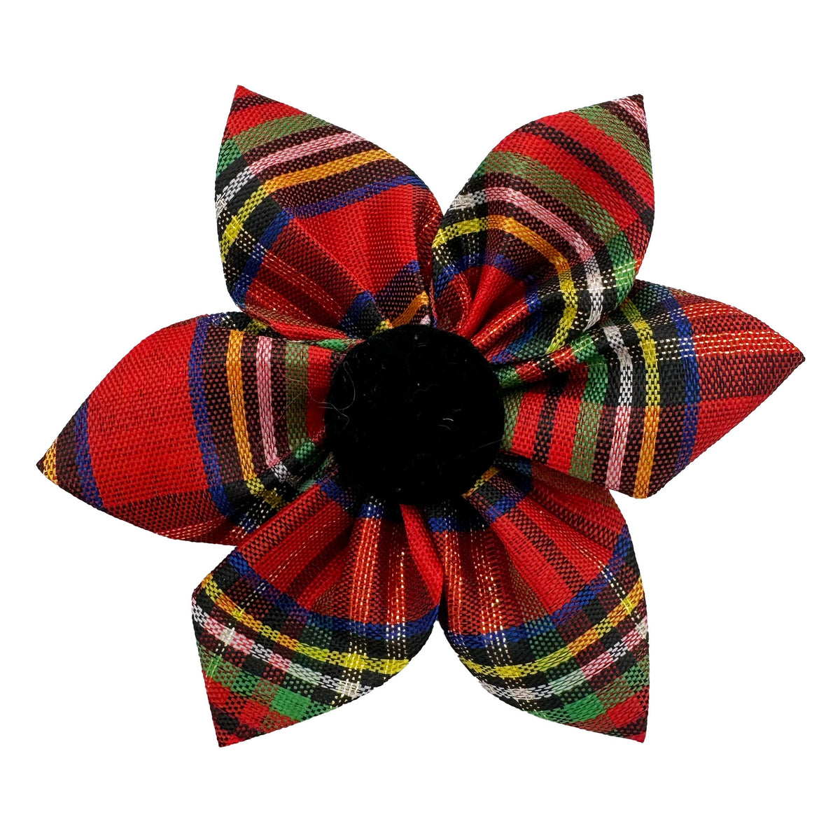 Shiny Christmas Plaid Pinwheel