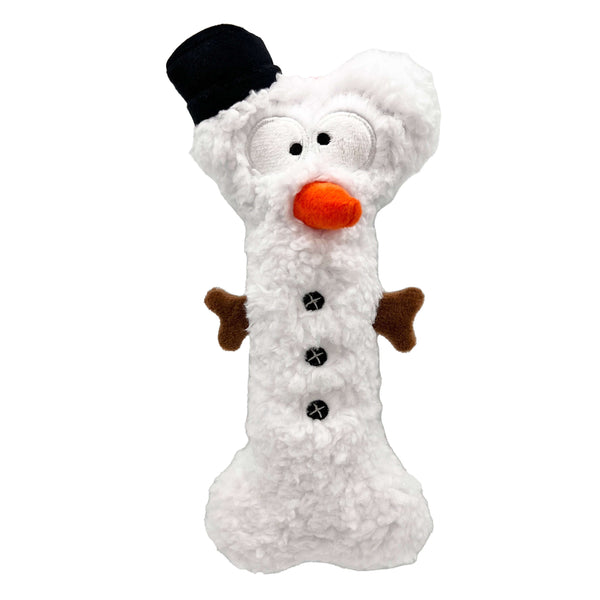 Snowman Bone - Plush Dog Toy - Huxley & Kent