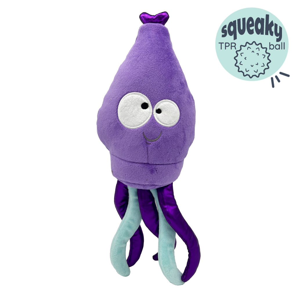 Squiggly Squid - Plush Dog Toy - Huxley & Kent