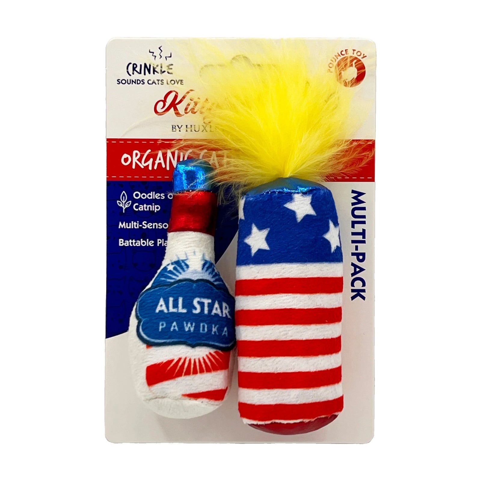 Firecracker & All Star Pawdka 2Pk Cat Toy