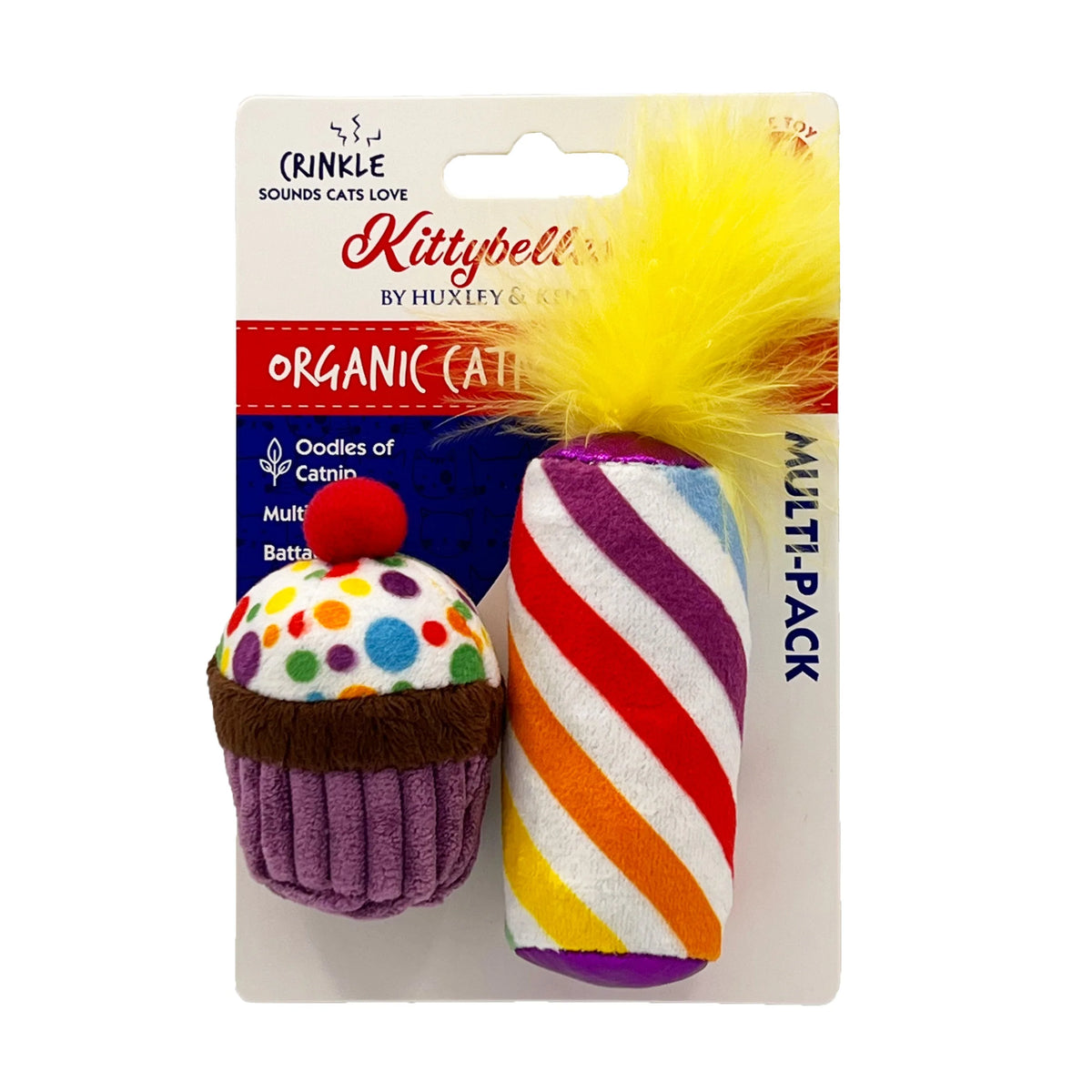Me-Wow Cupcake &amp; Candle 2Pk Cat Toy