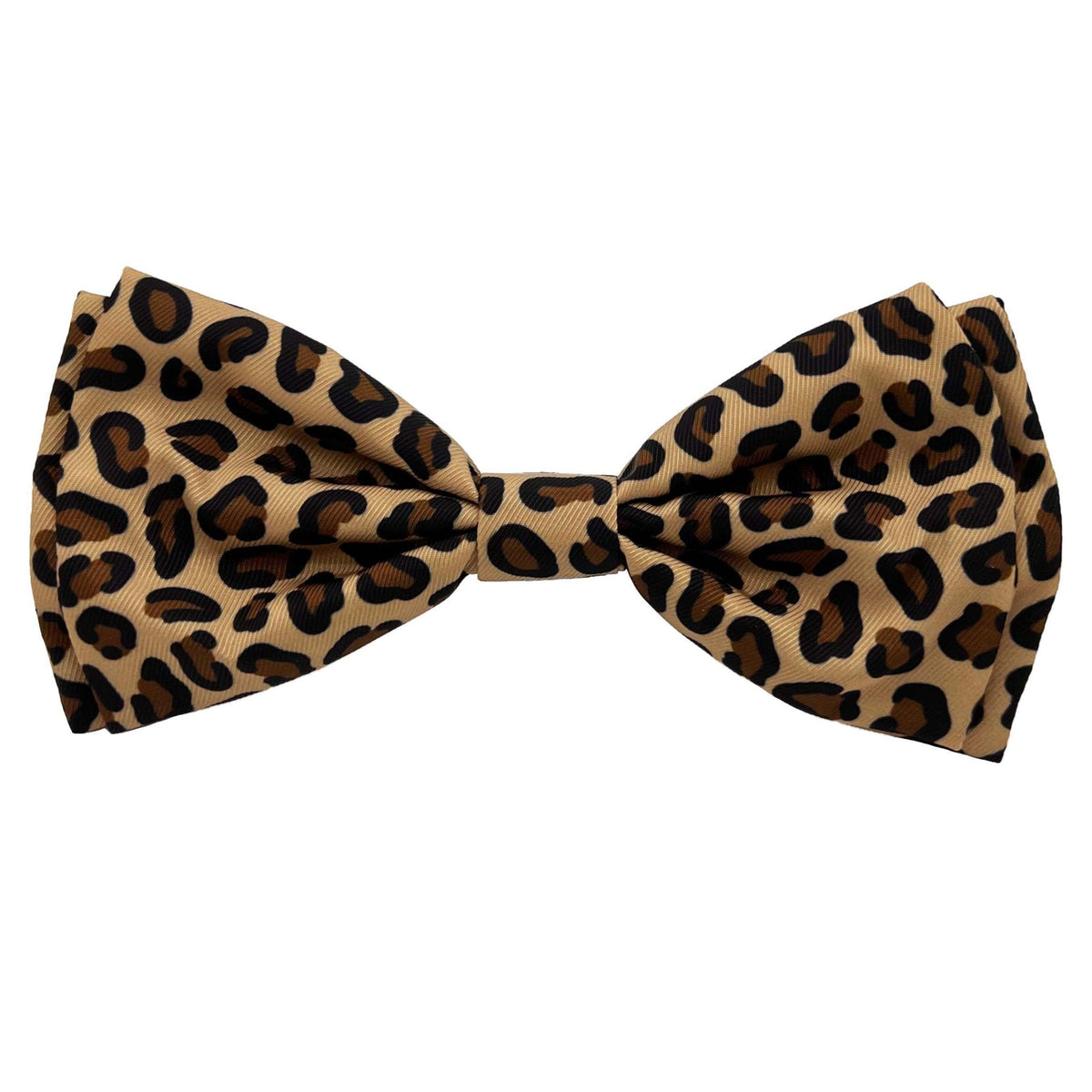 Tan Leopard Bow Tie