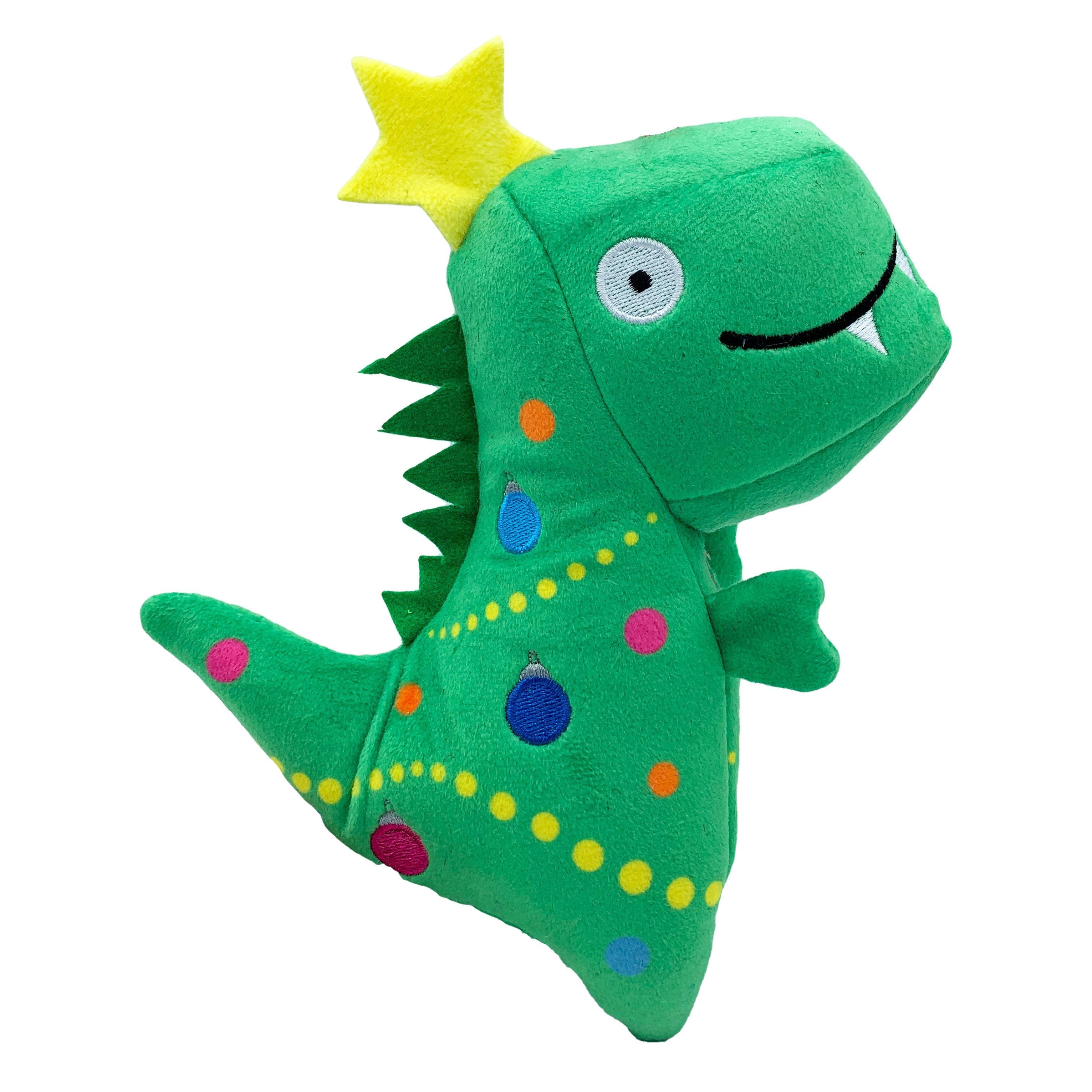 Green dinosaur dog clearance toy