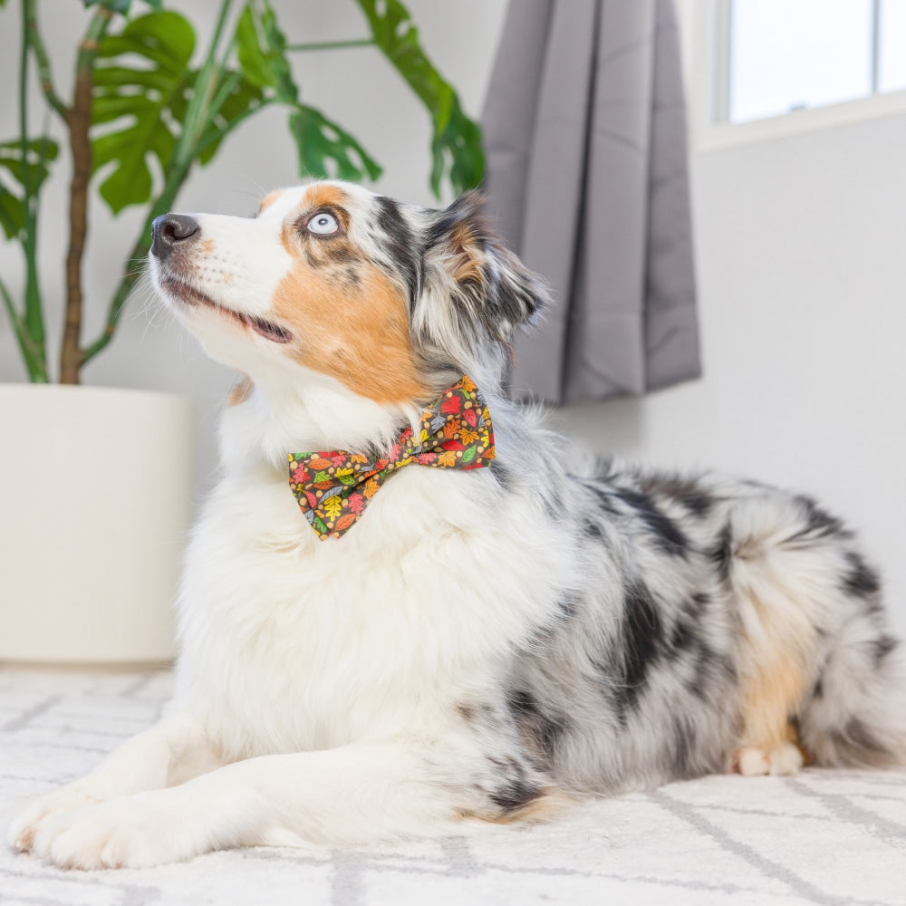 Huxley & Kent Leaves & Nuts Bow Tie